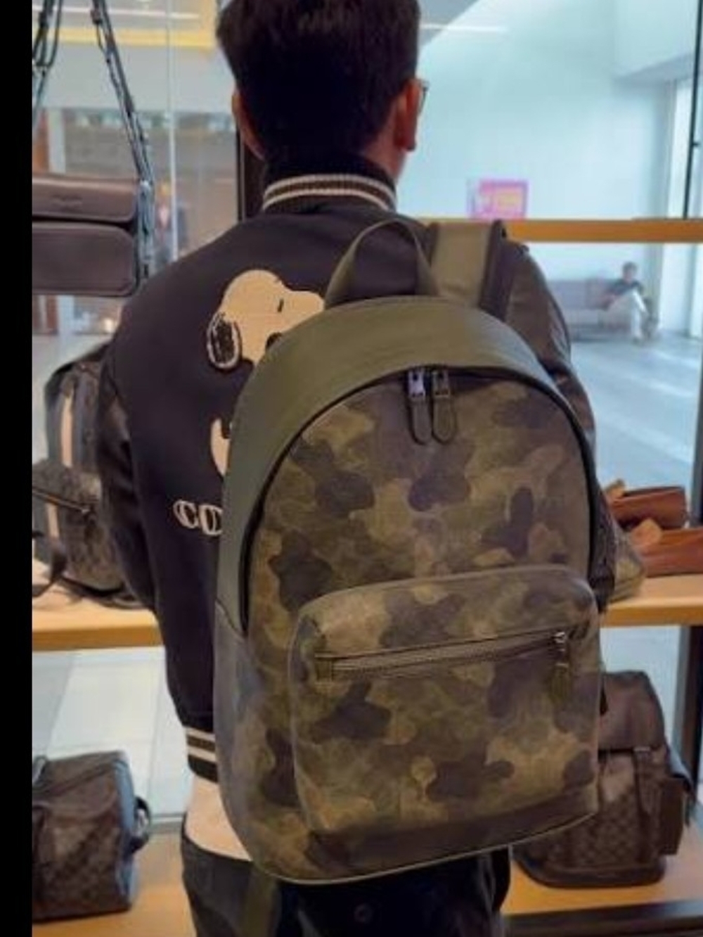 Coach - Camo Leather Backpack - Picture 8 of 9